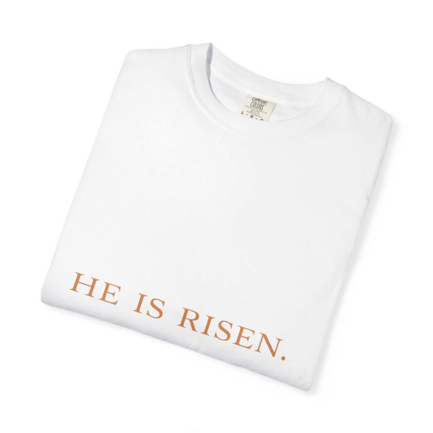 “The Risen Light Tee — Matthew 28:6 Edition ✨”