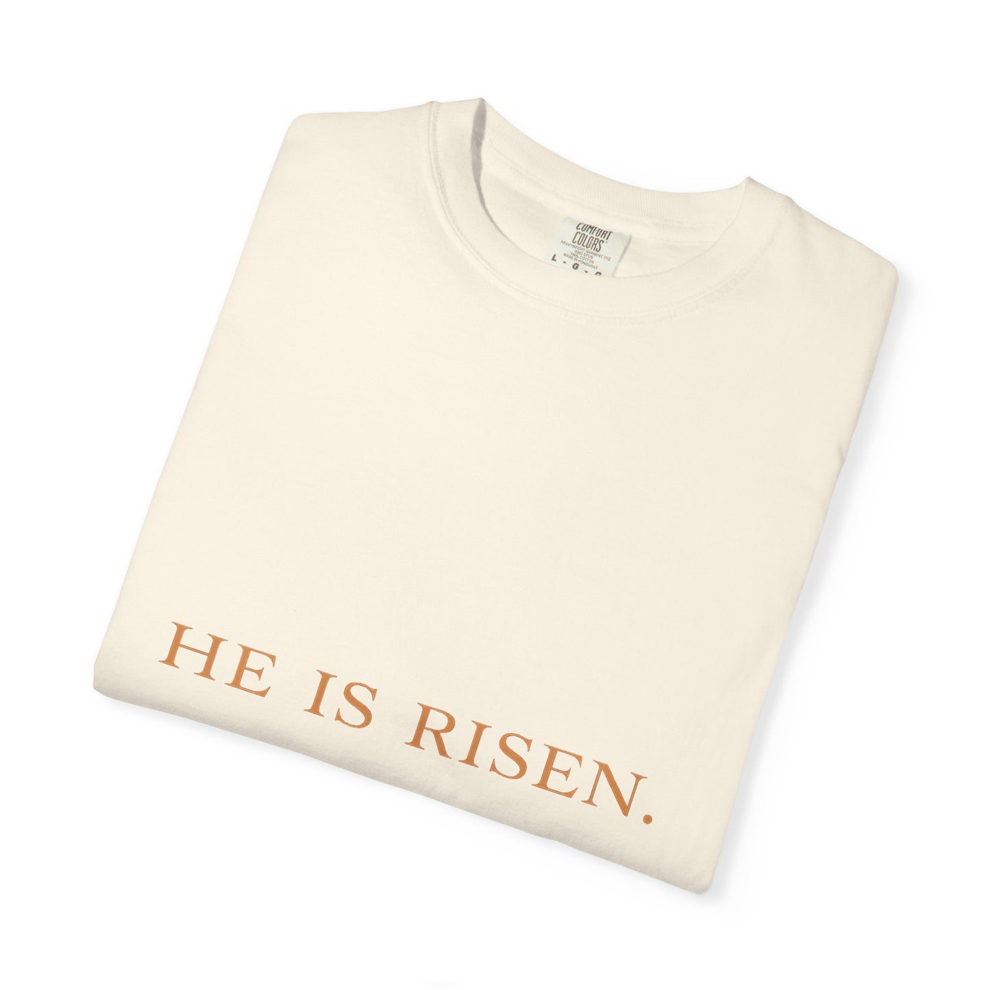 “The Risen Light Tee — Matthew 28:6 Edition ✨”