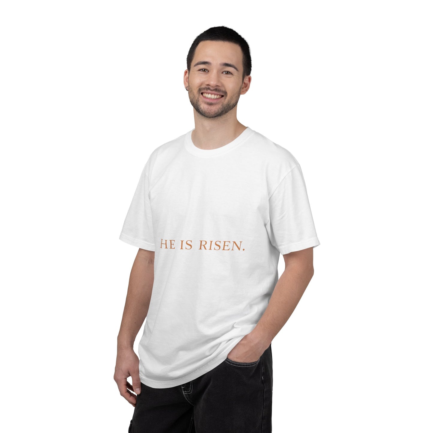 “The Risen Light Tee — Matthew 28:6 Edition ✨”